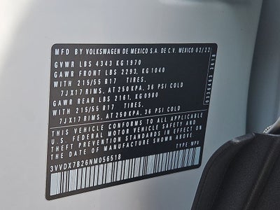 2022 Volkswagen Taos 1.5T S