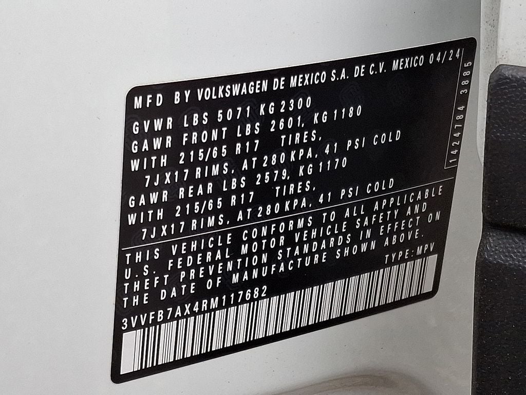 2024 Volkswagen Tiguan 2.0T S