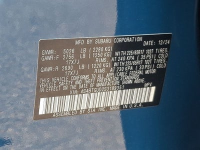 2025 Subaru Outback Wilderness