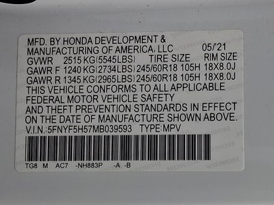2021 Honda Pilot 2WD EX-L