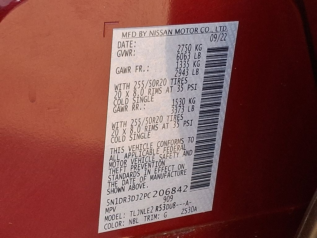 2023 Nissan Pathfinder Platinum 4WD