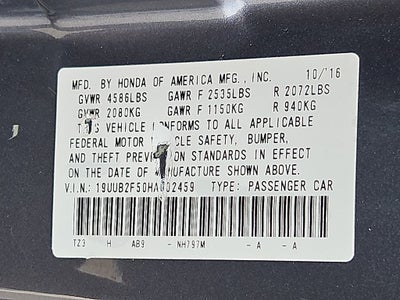 2017 Acura TLX V6 w/Technology Pkg