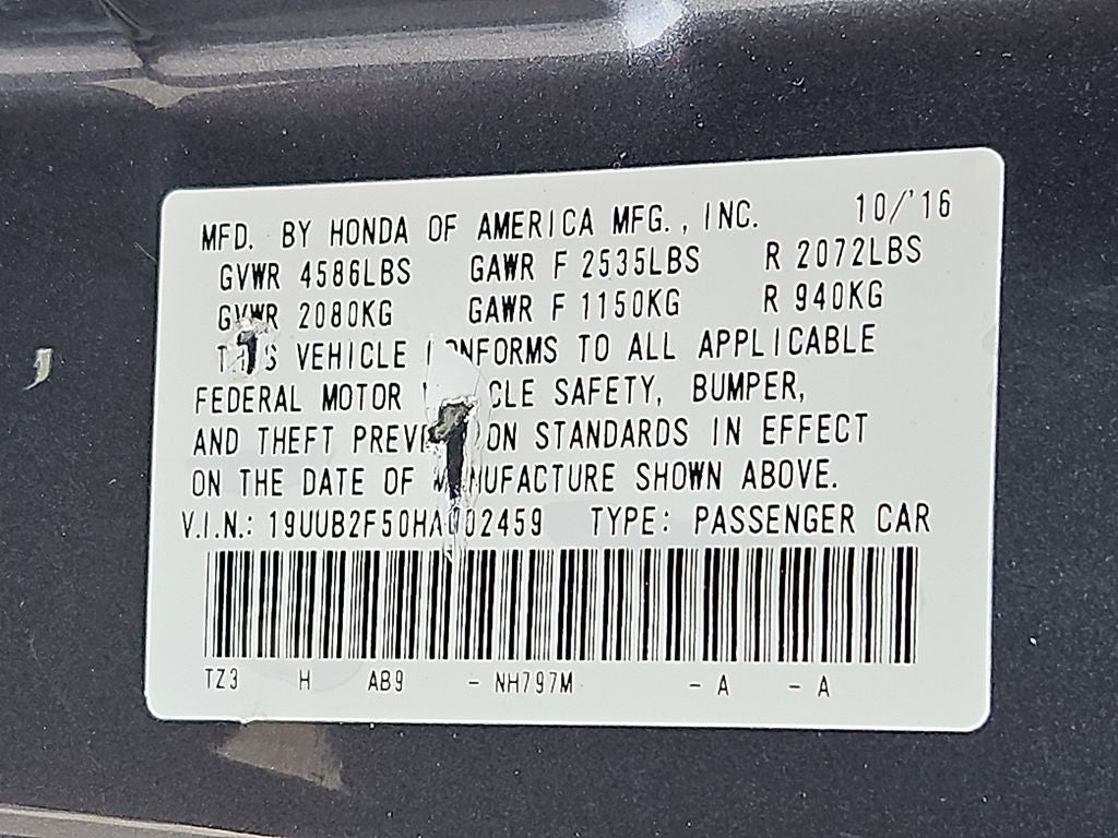 2017 Acura TLX V6 w/Technology Pkg