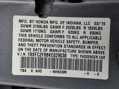 2019 Honda Civic Sport