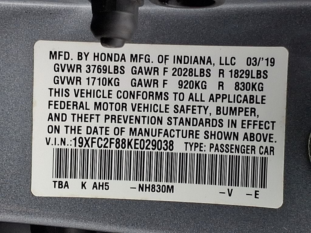 2019 Honda Civic Sport