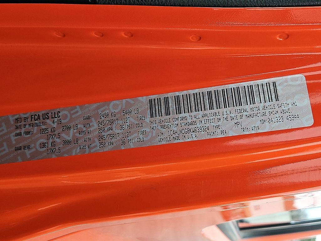 2019 Jeep Wrangler Sport