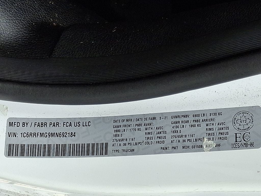 2021 RAM 1500 Big Horn