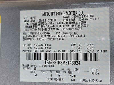 2021 Ford Mustang EcoBoost Premium