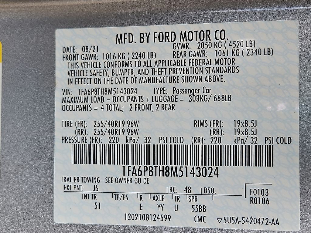 2021 Ford Mustang EcoBoost Premium