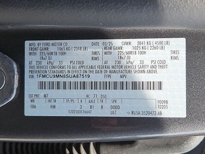 2025 Ford Escape ST-Line