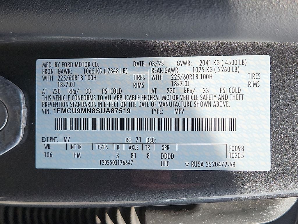 2025 Ford Escape ST-Line