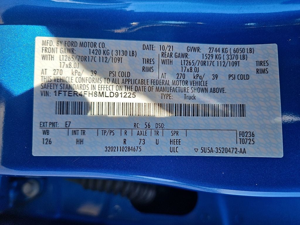 2021 Ford Ranger LARIAT