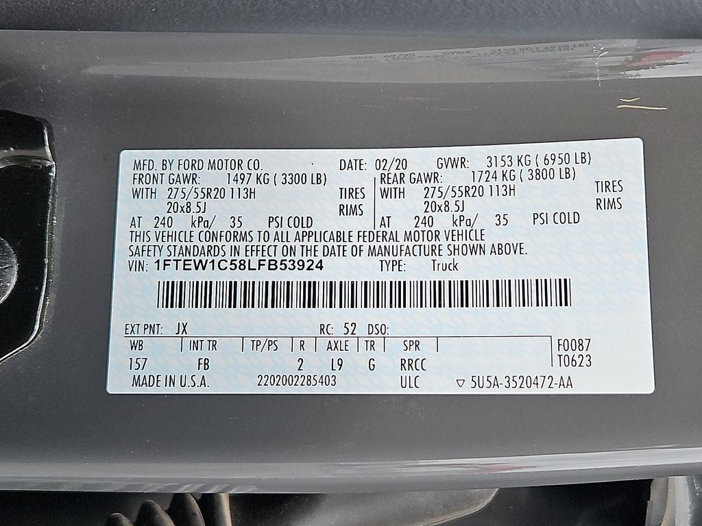 2020 Ford F-150 XLT