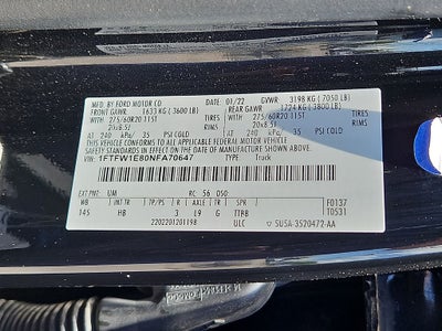 2022 Ford F-150 LARIAT