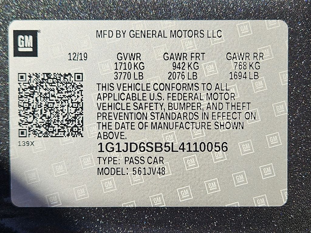 2020 Chevrolet Sonic LT