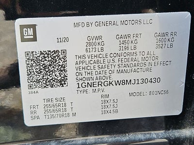 2021 Chevrolet Traverse LT Cloth