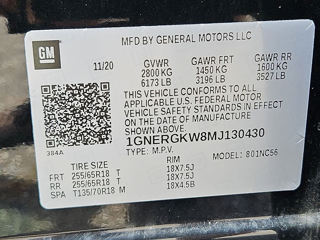 2021 Chevrolet Traverse LT Cloth