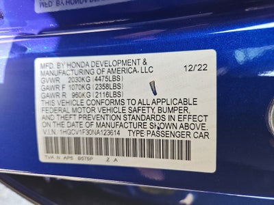 2022 Honda Accord Sport