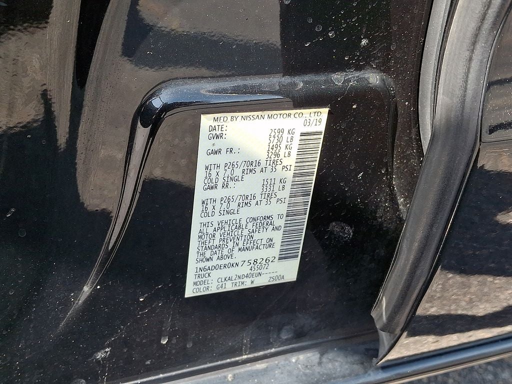 2019 Nissan Frontier SV