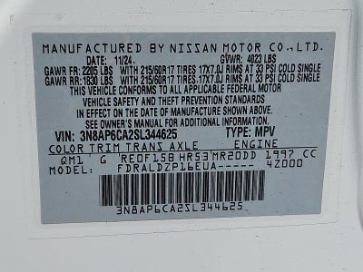 2025 Nissan Kicks SV
