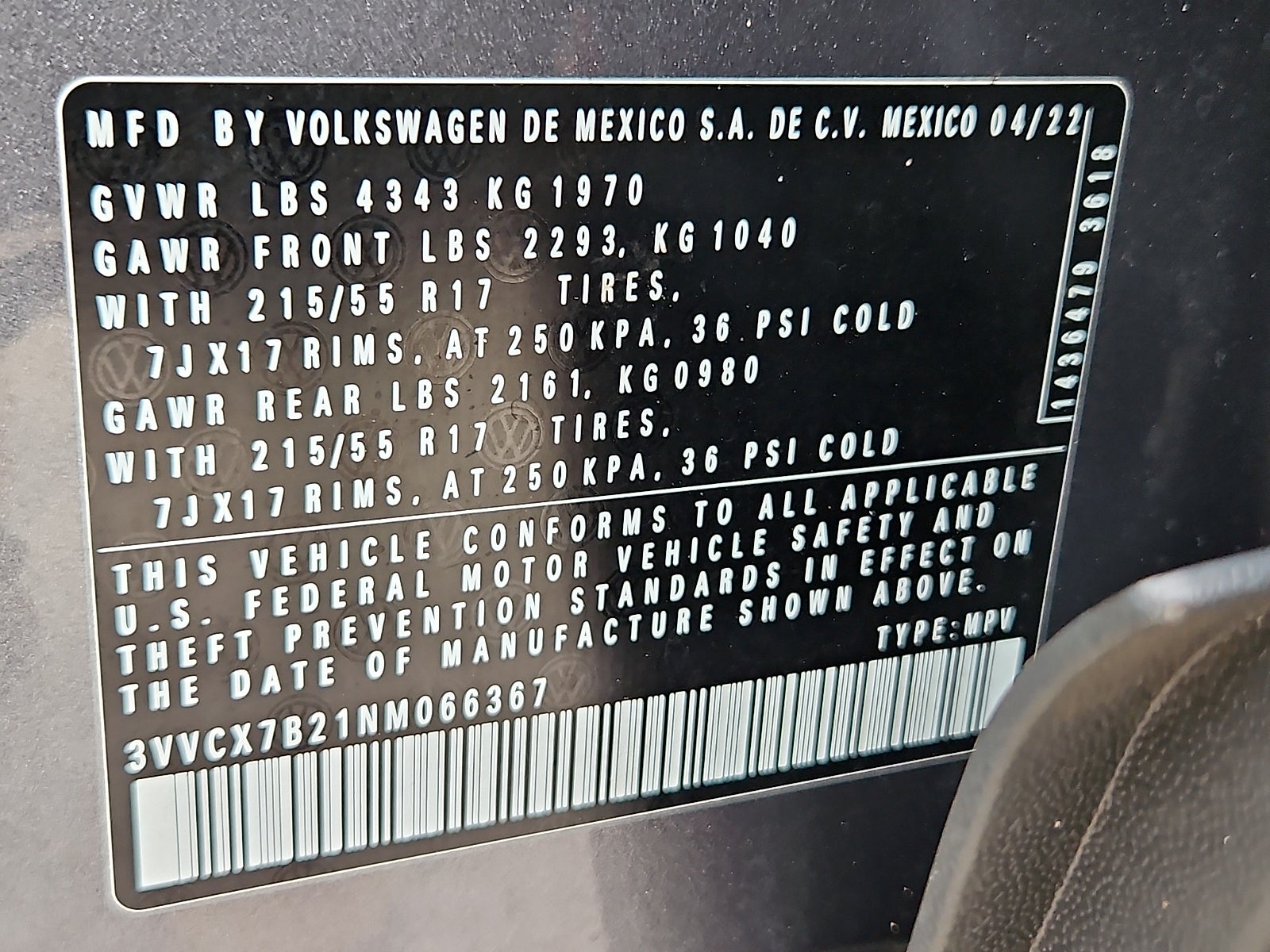 2022 Volkswagen Taos S
