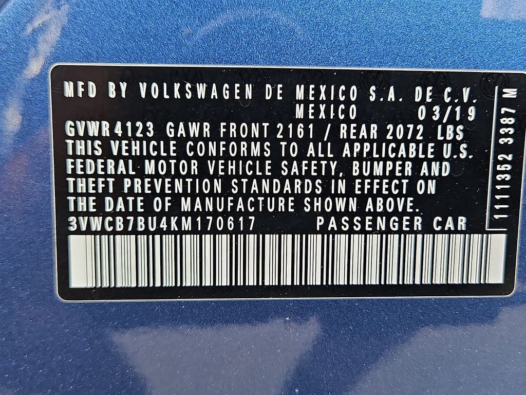 2019 Volkswagen Jetta S
