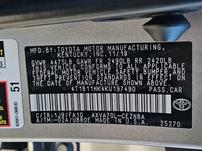 2019 Toyota Camry LE