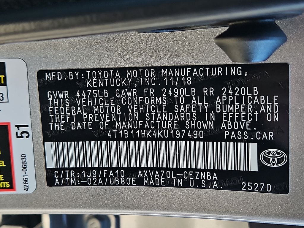 2019 Toyota Camry LE