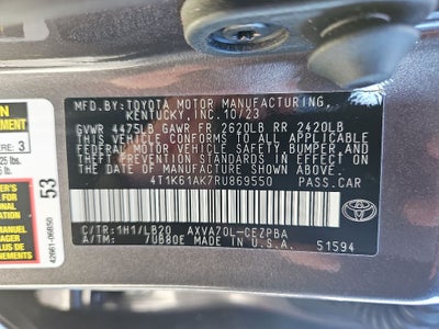 2024 Toyota Camry XSE