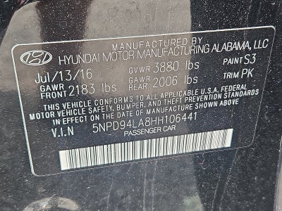 2017 Hyundai Elantra ECO