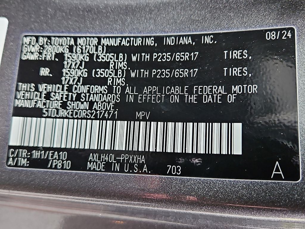 2024 Toyota Sienna XLE