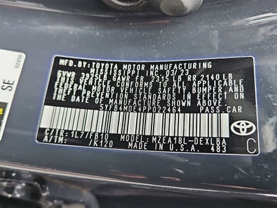 2023 Toyota Corolla LE