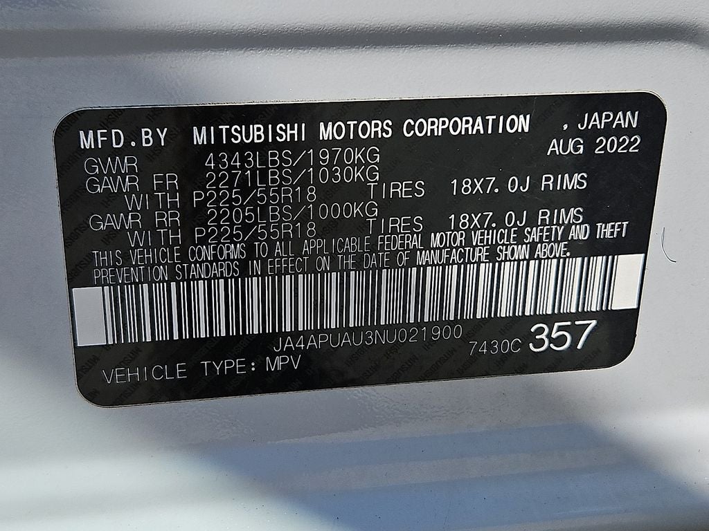 2022 Mitsubishi Outlander Sport ES