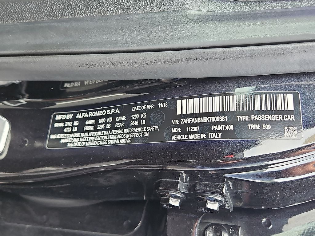 2019 Alfa Romeo Giulia Ti Sport Carbon
