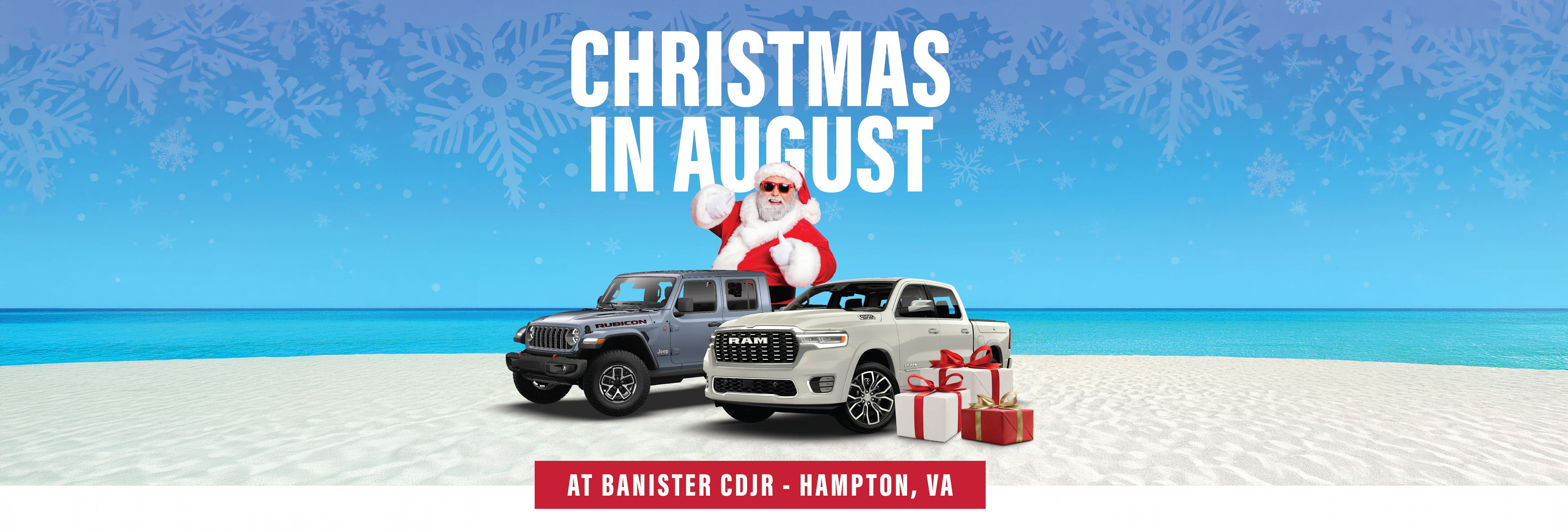 Banister CDJR Auto of Hampton Christmas in August